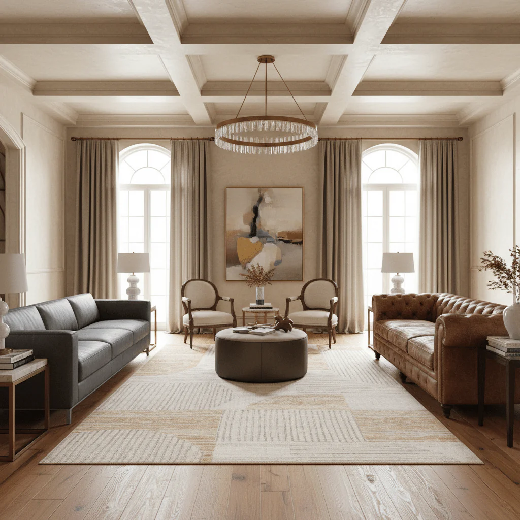 Ochre Arcade Bloom Turkish Carpet