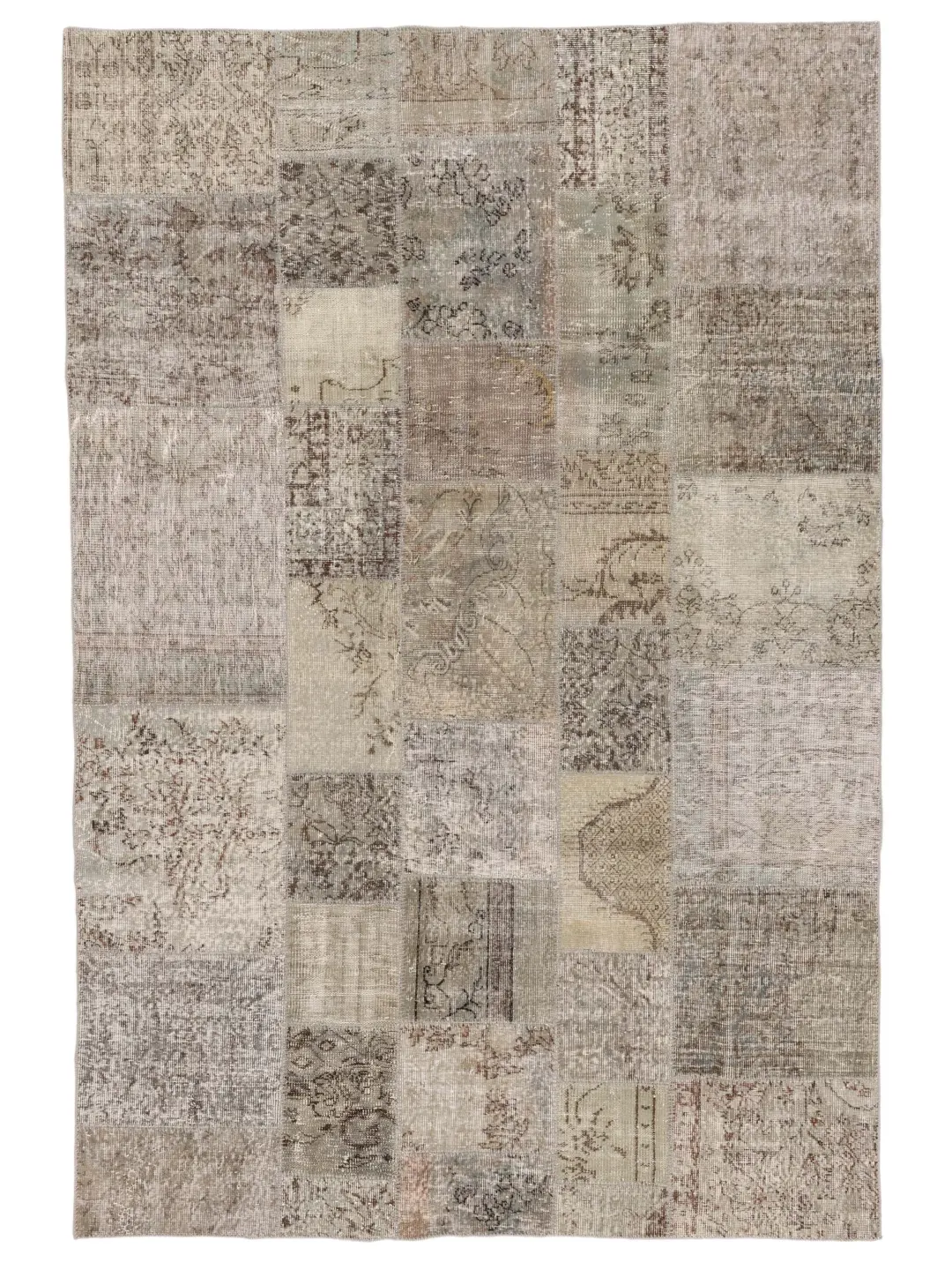 Patchwork Hand Knotted Rug