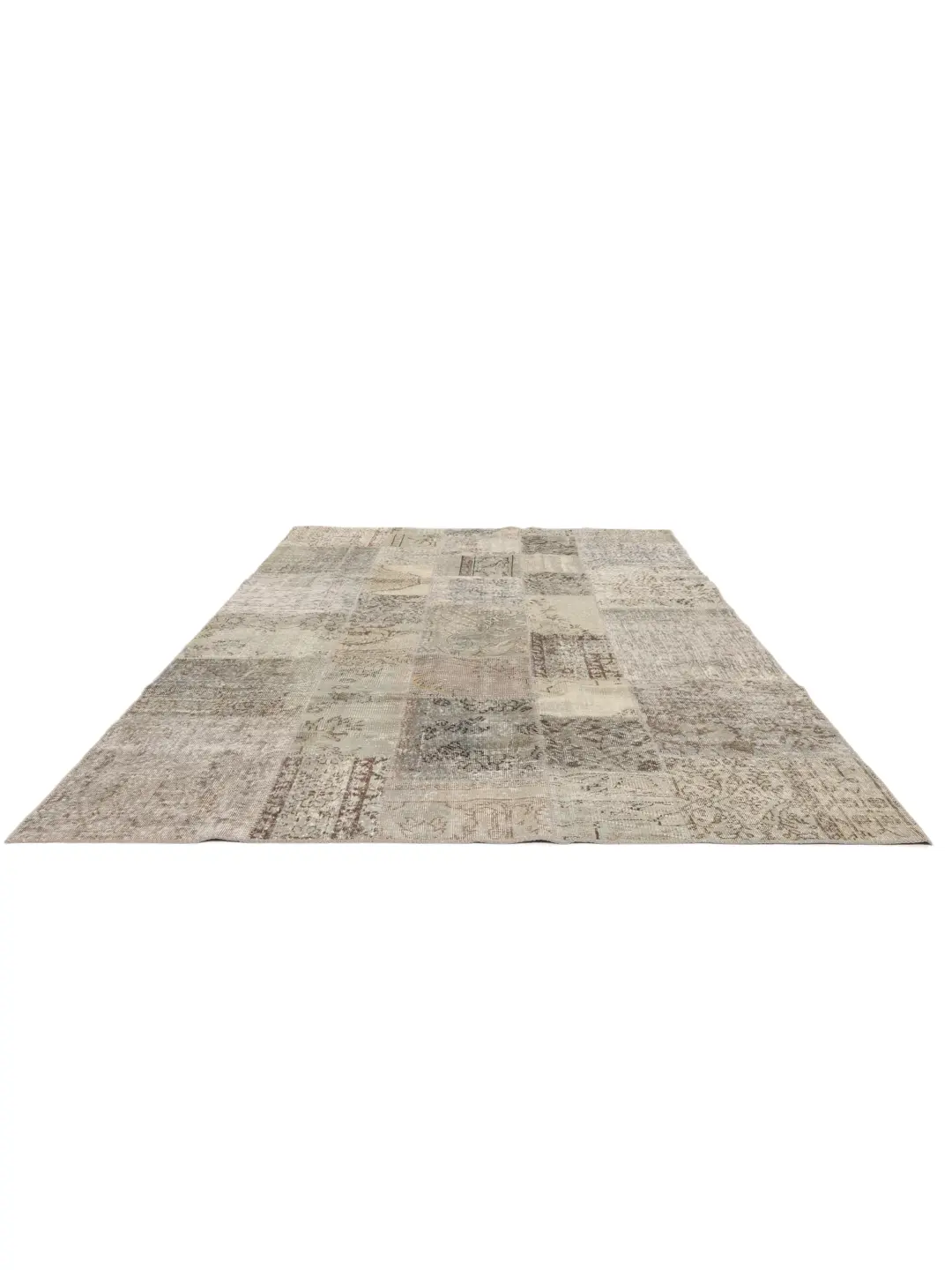 Patchwork Hand Knotted Rug