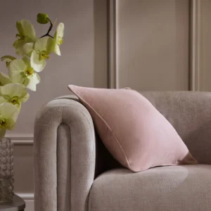 Pink 45 x 45cm Soft Velour Cushion