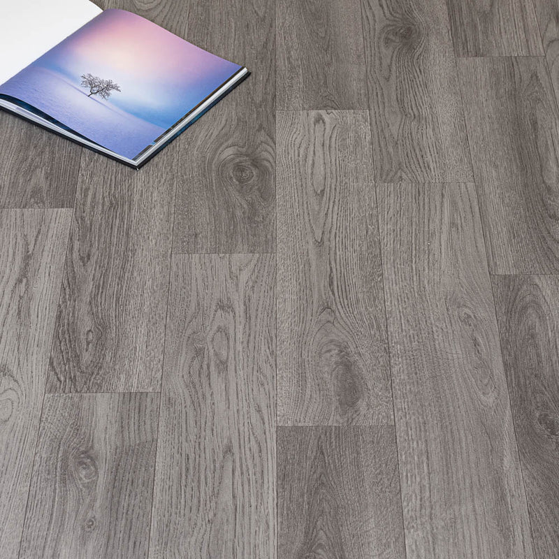 Presto Grey Wood Vinyl Flooring - Image 3