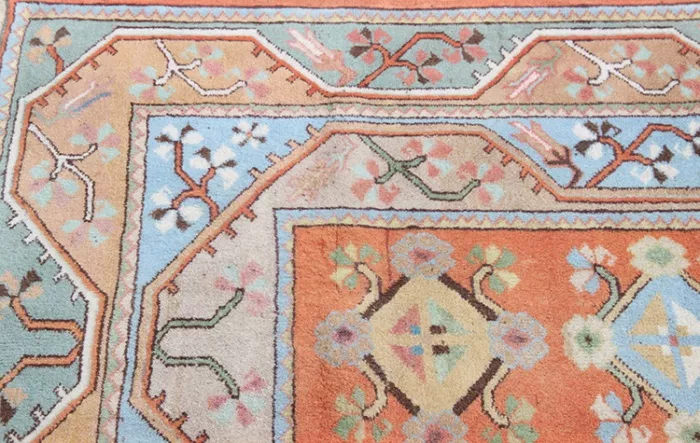 R1514 Vintage Turkish Milas Carpets - Image 3
