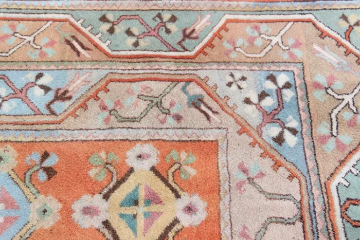 R1514 Vintage Turkish Milas Carpets - Image 4