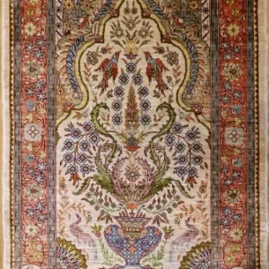 R5363 Turkish Hereke Silk Rug
