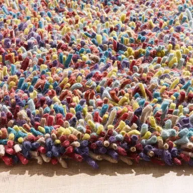 Rainbow Multi Wool Rug