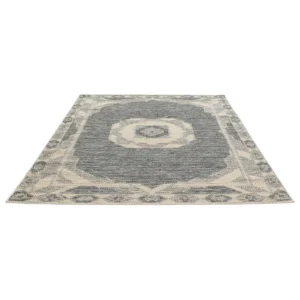 Safi Dark Grey Beige Rug