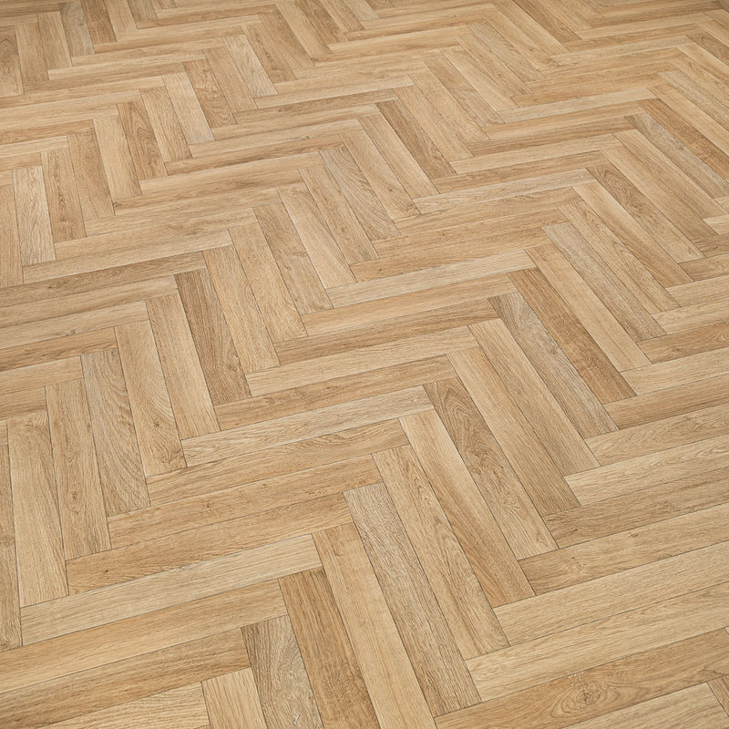 Vintage Herringbone Vinyl Flooring - Image 3