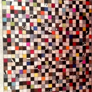 Colorful Patchwork Cowhide Rug