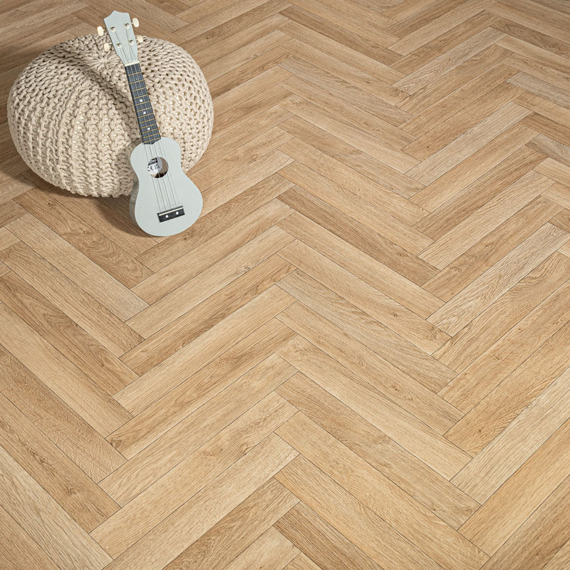 Vintage Herringbone Vinyl Flooring - Image 2