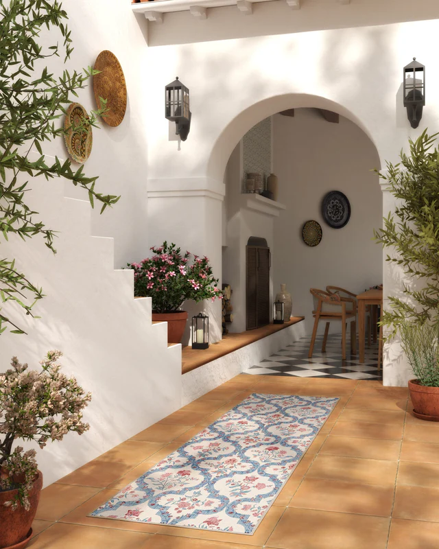 Elodie Currant & Ocean Outdoor Rug - Image 3