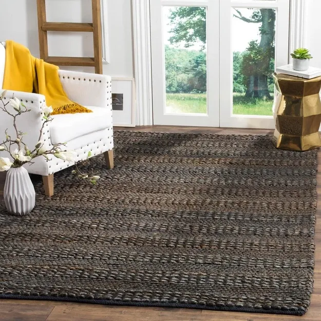 natural grain patterns Leather Rugs Dubai