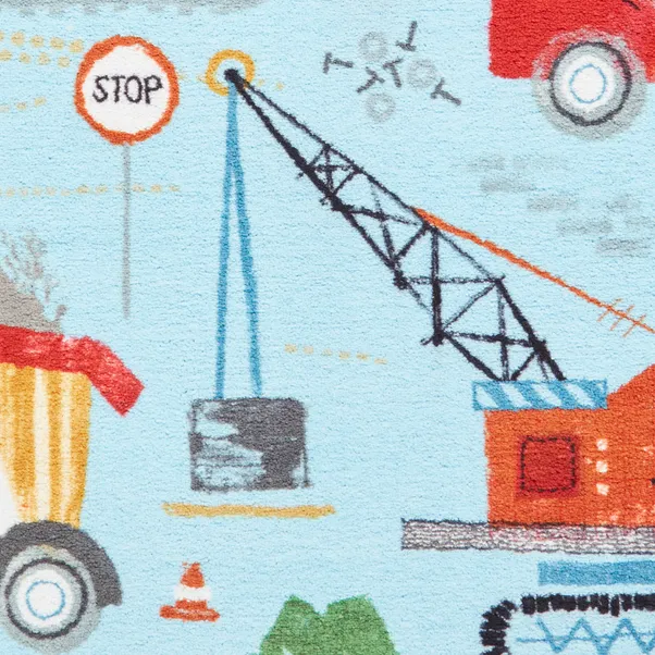 Catherine Lansfield Kids Construction Rug - Image 2