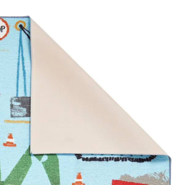 Catherine Lansfield Kids Construction Rug - Image 3