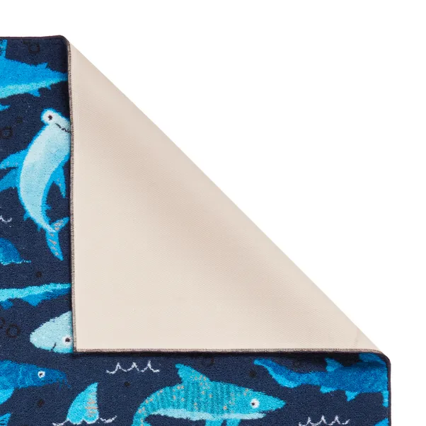 Catherine Lansfield Kids Jawsome Sharks Rug - Image 3