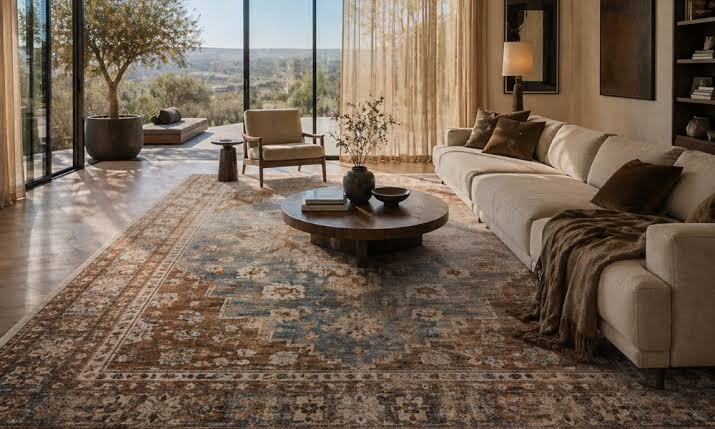 Fine handmade Kashmir silk rug Dubai
