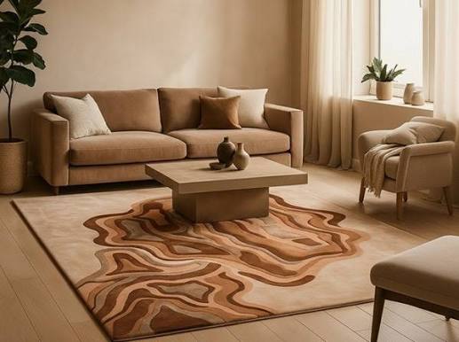 Hand tufted cozy wool rug home care Dubai