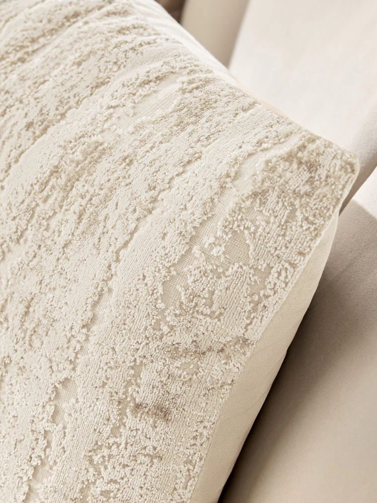 Mid Natural Collection Luxe 40 x 59cm Fem Chic Velvet Abstract Cushion - Image 3