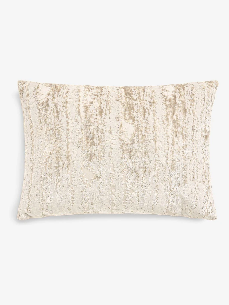 Mid Natural Collection Luxe 40 x 59cm Fem Chic Velvet Abstract Cushion - Image 4