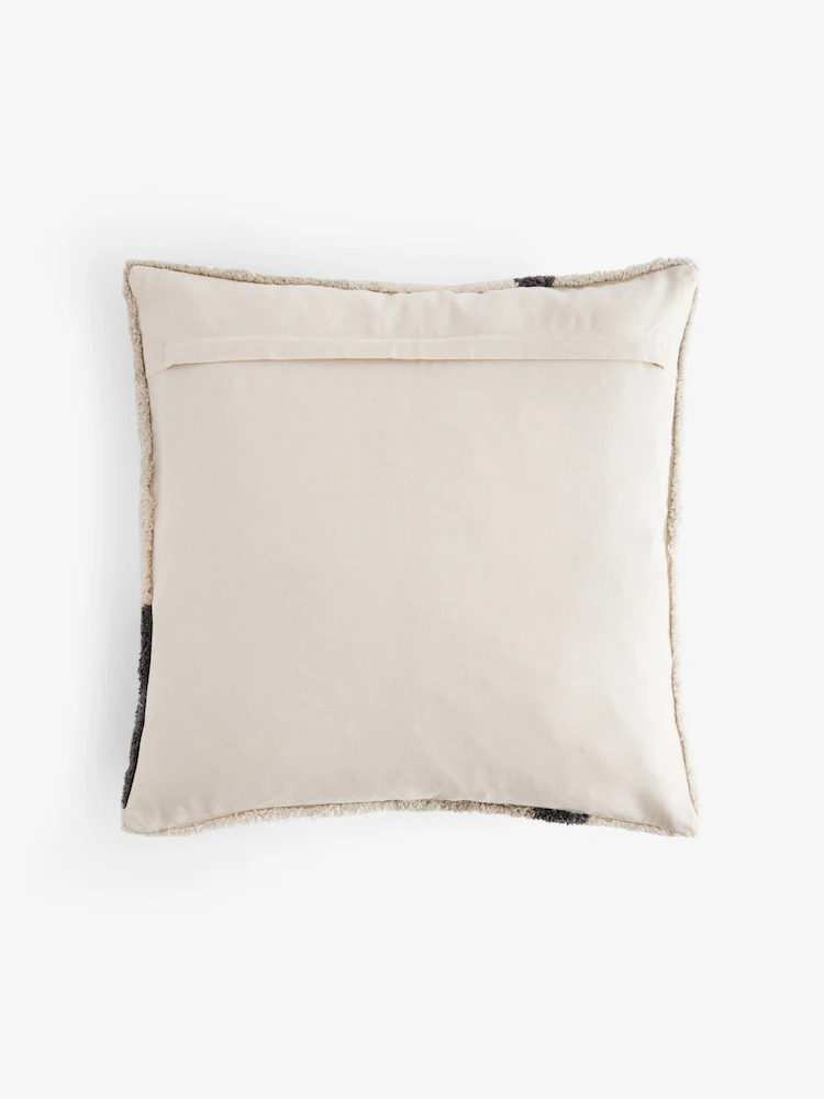 Monochrome 50 x 50cm Abstract Berber River Cushion - Image 4