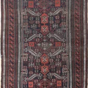 R1713 Vintage Baluch Persian Rug