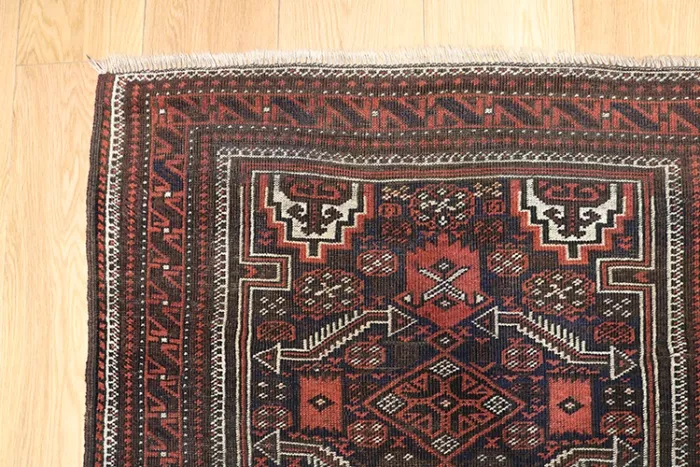 R1713 Vintage Baluch Persian Rug - Image 3