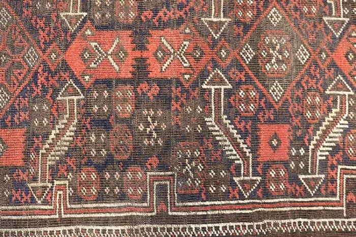 R1713 Vintage Baluch Persian Rug - Image 4