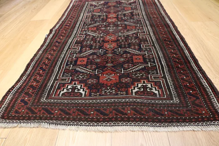 R1713 Vintage Baluch Persian Rug - Image 5