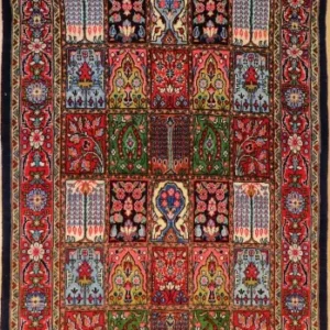 R9394 Vintage Bahktiari Persian Rug