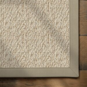 Treasure Old Rope Wool Rug with Cotton Pebble Border
