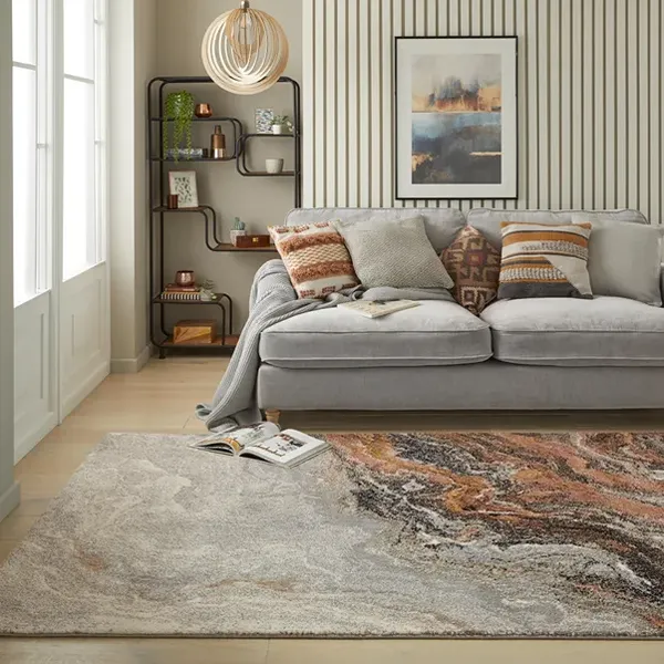 Amara Abstract Soft Plush Shaggy Rugs