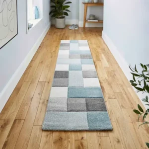 Brooklyn 646 Geometric Shaggy Rugs Runner
