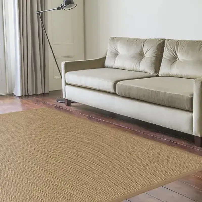 Chris Natural Fine Herringbone Seagrass Rug