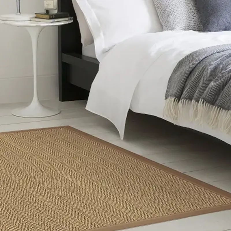 Chris Natural Fine Herringbone Seagrass Rugs