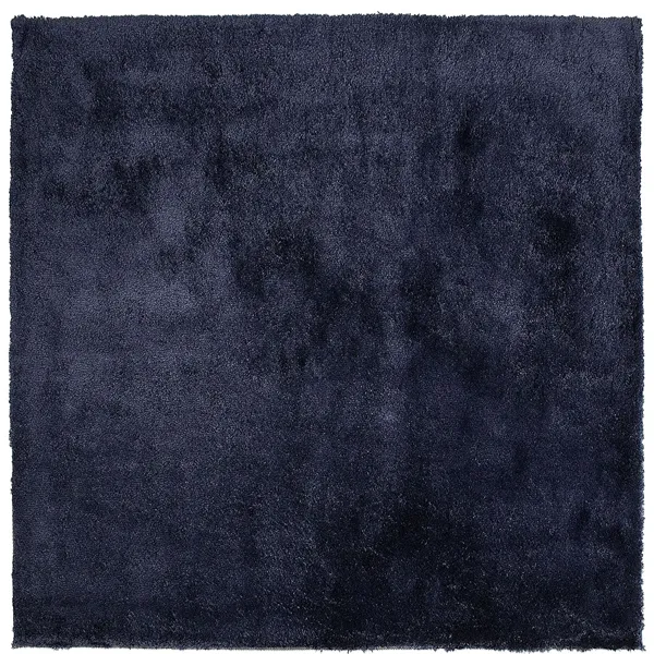 EVREN Dark-Blue Plush Shaggy Rugs