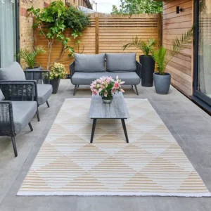 Jazz Geometric Indoor Outdoor Shaggy Rugs
