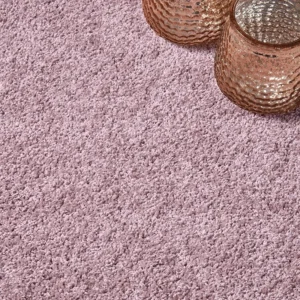 Lille Blossom Pink Saxony Polyester Carpets