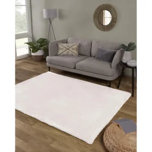 Lulu Ivory Extra Soft Shaggy Rugs