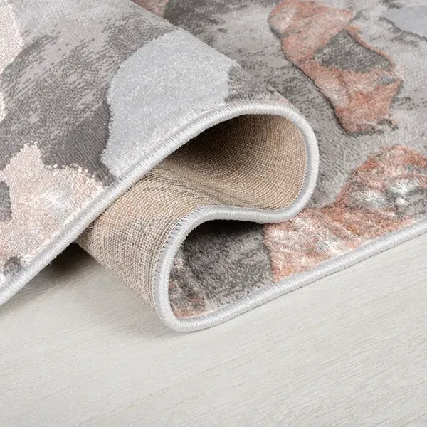 Marbled Abstract Shaggy-Rugs Runner