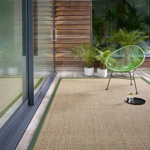 Natural Basketweave Seagrass Rug