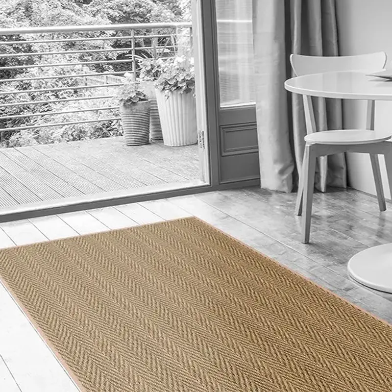 Natural Seagrass Herringbone Carpets