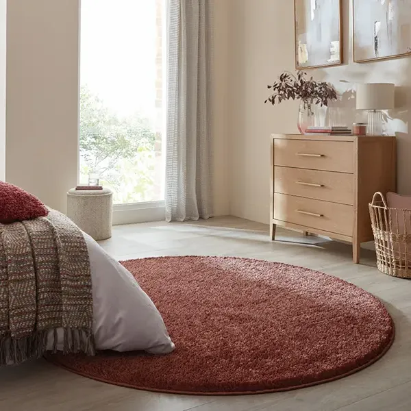 Sheen Luxe Round Plush Shaggy Rugs