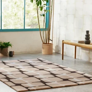 Dusk Geometric Pattern Wool Rug