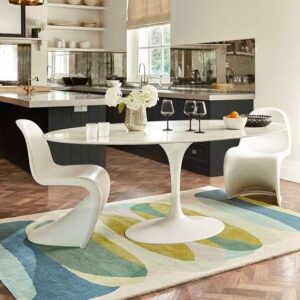 Emerald Green Contemporary Wool Rug