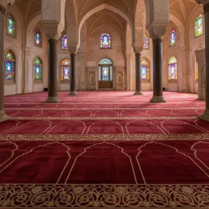 Red Premium Mosque Prayer Carpet