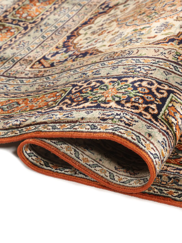 kashmir-pure-silk-brown-rug