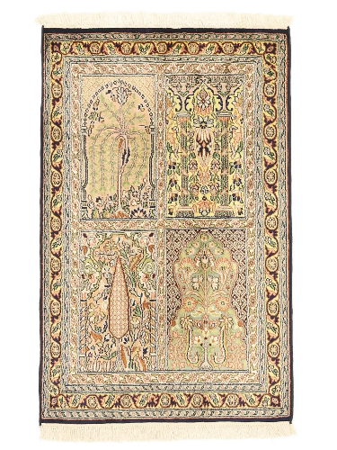 kashmir-saffron-brown-silk-rug