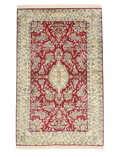 kashmir-sand-brown-silk-carpet